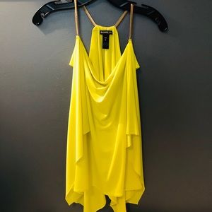 Express Yellow Flowy Top